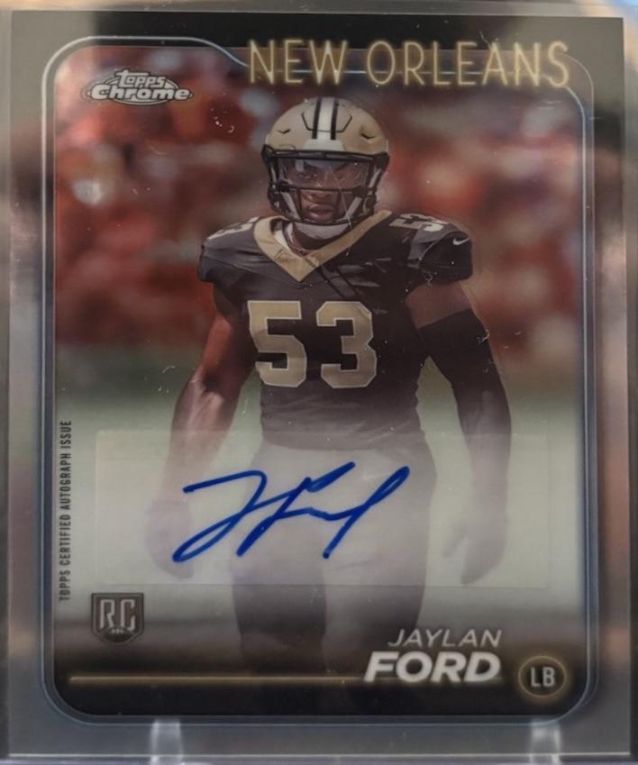 Jaylan Ford [Refractor] #RA-JFO Prices | 2024 Topps Chrome Rookie ...