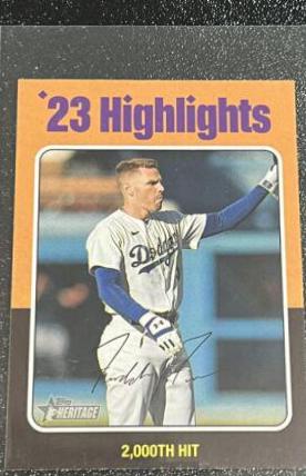Freddie Freeman #2 Baseball Cards 2024 Topps Heritage Mini