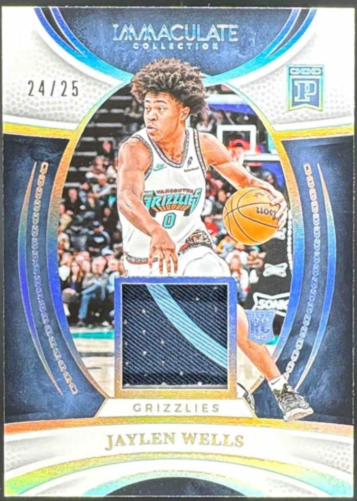 Jaylen Wells #19 2024 Panini Immaculate Blockchain Basketball
