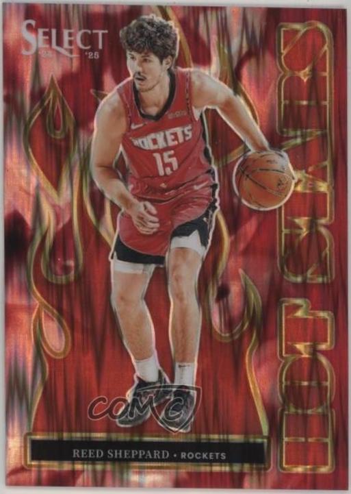 Reed Sheppard [Red Flash Prizm] #6 Prices | 2024 Panini Select Hot ...