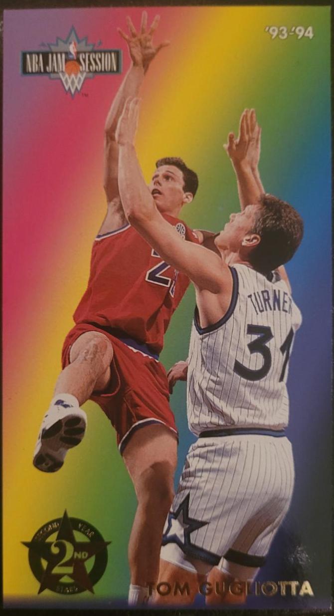 Tom Gugliotta #1 Basketball Cards 1993 Fleer Jam Session Second Year Stars