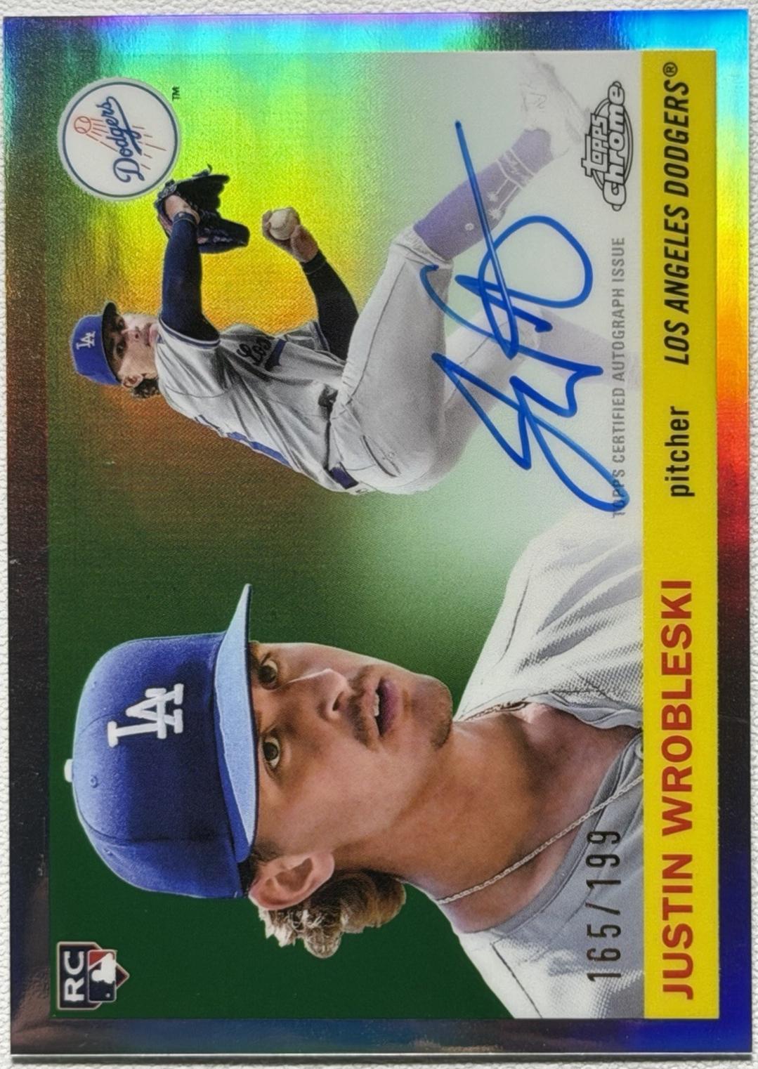 シリアル Topps 2025 chrome JUSTIN WROBLESKI Justin Wrobleski [Refractor] #CPA-JWR Prices | 2025 Topps Chrome