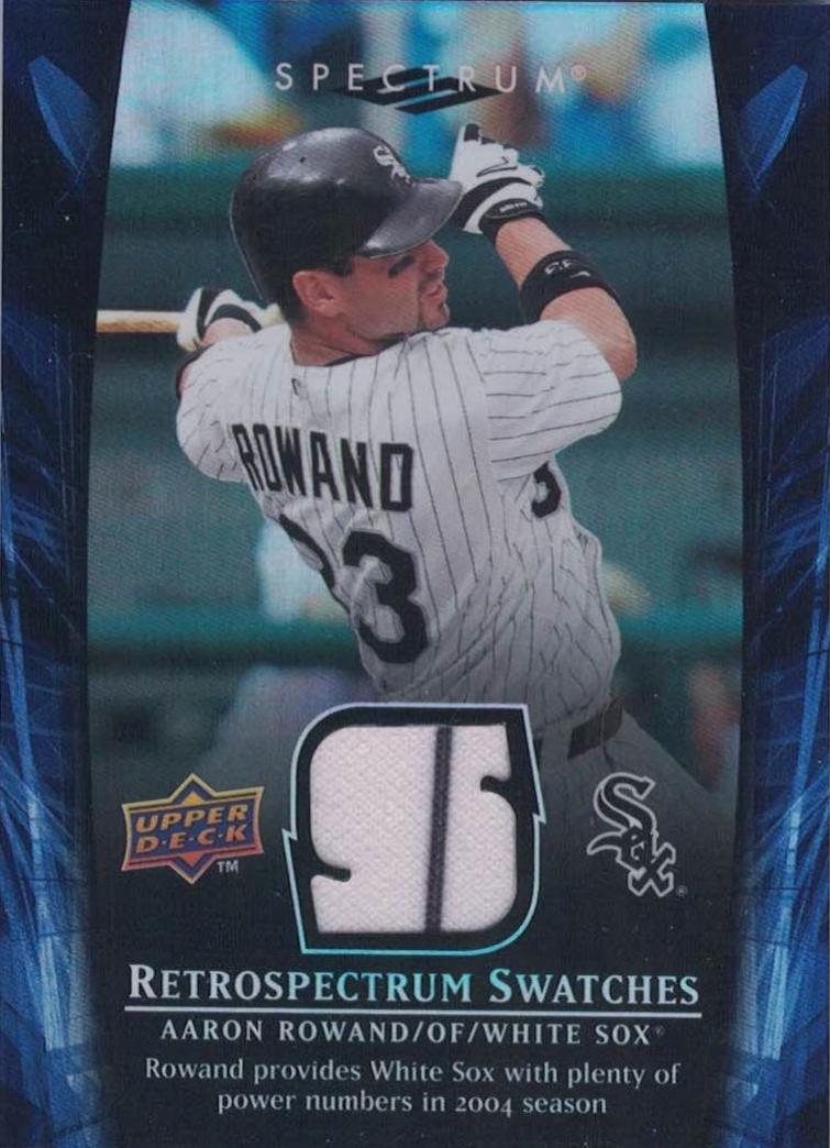 Aaron Rowand #RS-AR1 2008 Upper Deck Spectrum Retrospectrum Swatches Baseball