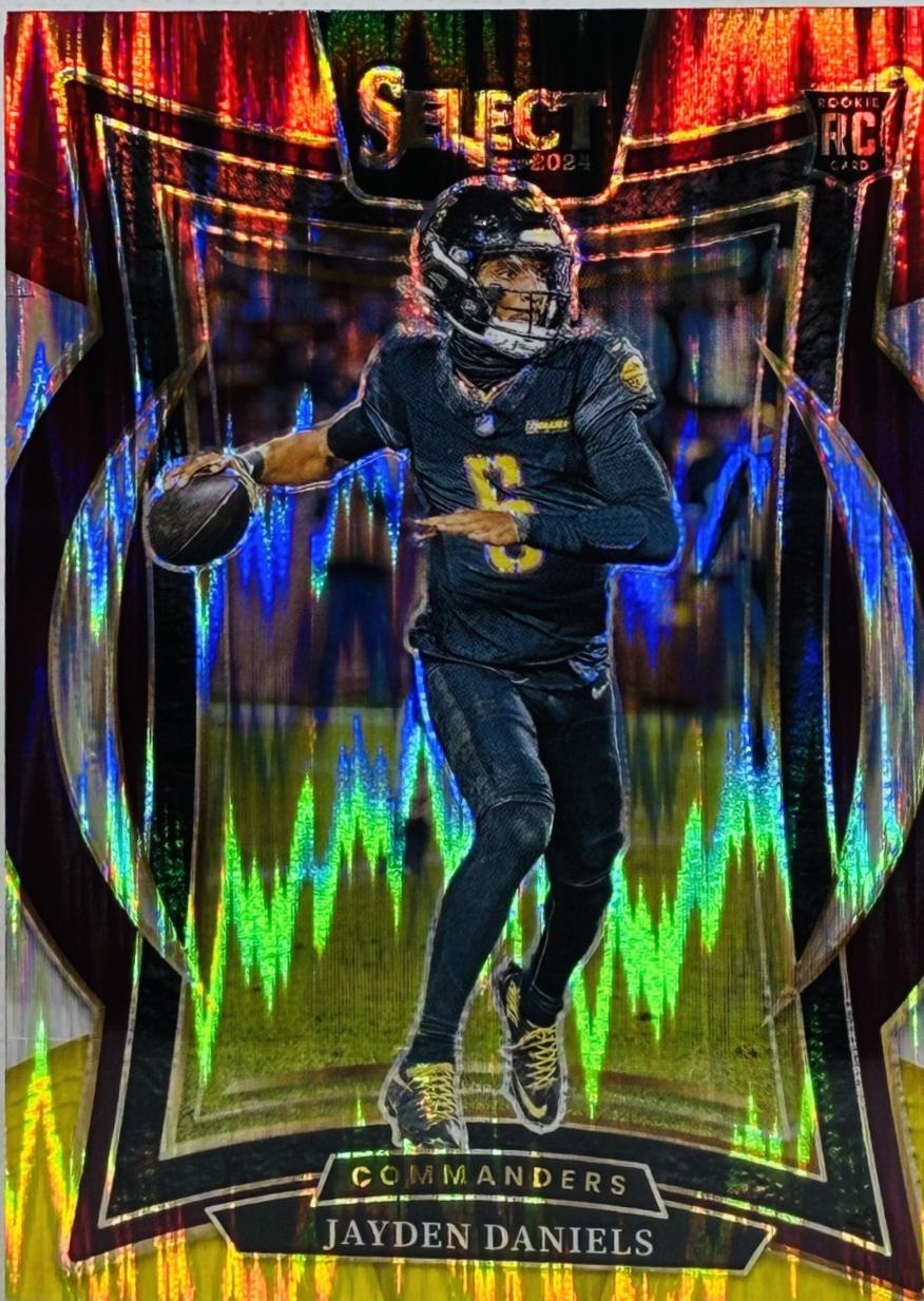 Jayden Daniels [Red Yellow Prizm Shock] #26 Prices [Rookie] | 2024