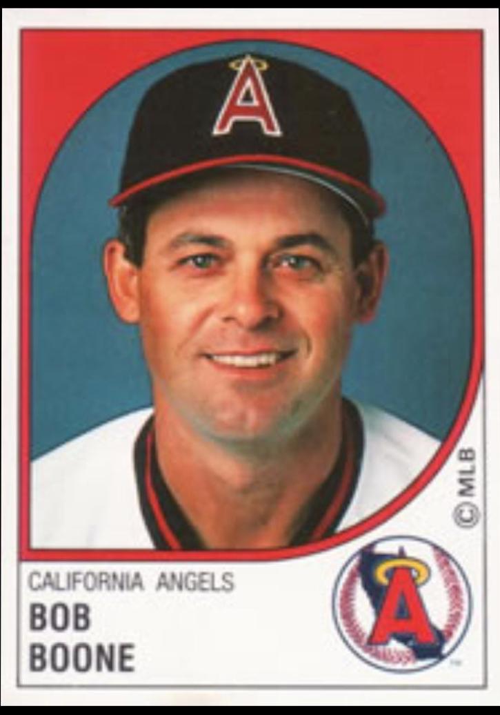 Bob Boone #39 Baseball Cards 1988 Panini Stickers