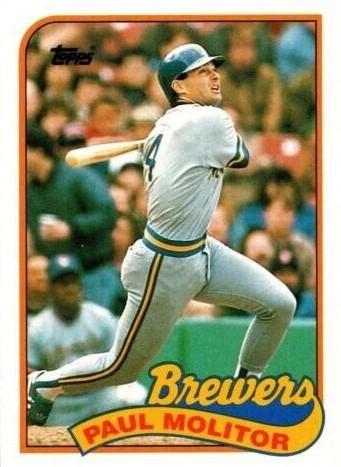 Paul Molitor #110 Baseball Cards 1989 Topps
