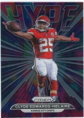 Clyde Edwards Helaire #H-13 Football Cards 2021 Panini Prizm Hype