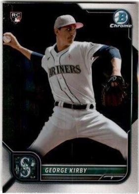 George Kirby #34 Baseball Cards 2022 Bowman Chrome