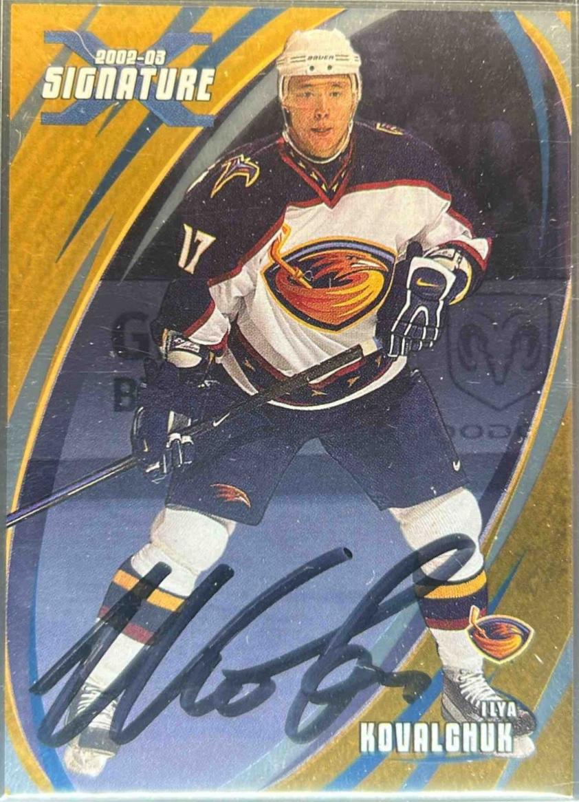 Ilya Kovalchuk #39 2002 In The Game Be A Player Signature Series Hockey
