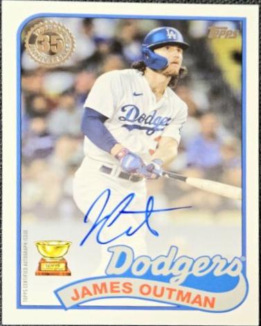 James Outman #89BA2-JO 2024 Topps 1989 Autograph Baseball