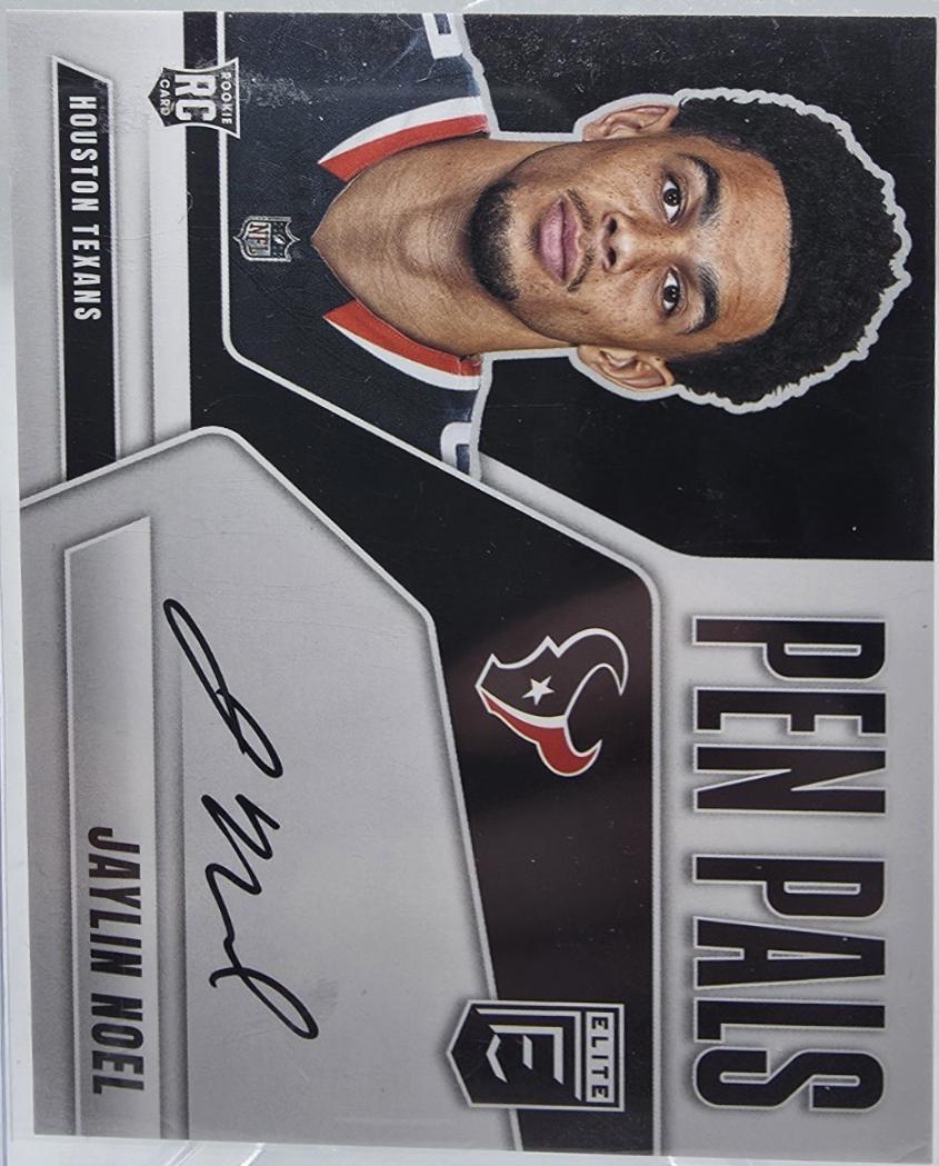 Jaylin Noel #PP-JNO 2025 Panini Donruss Elite Pen Pals Horizontal Football