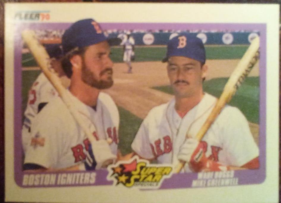 Mike Greenwell, Wade Boggs #632 Baseball Cards 1990 Fleer