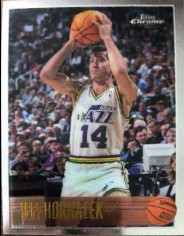 Jeff Hornacek #9 Basketball Cards 1996 Topps Chrome
