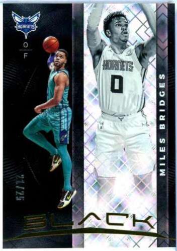 Miles Bridges #8 Basketball Cards 2019 Panini Black