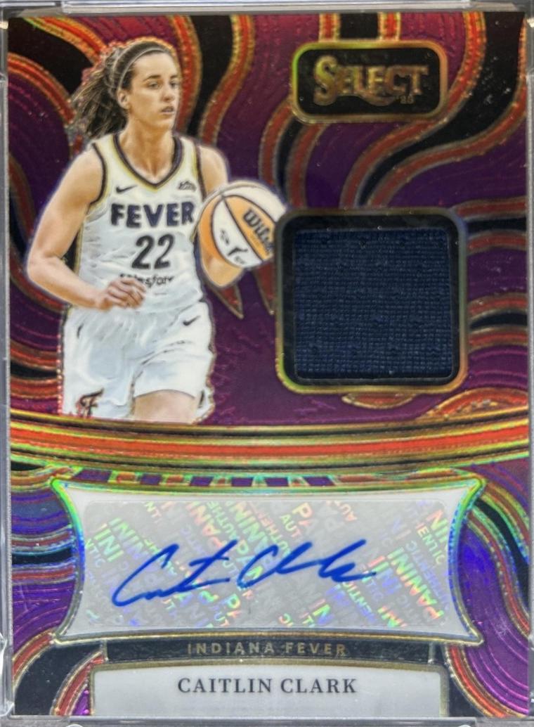 Caitlin Clark #9 2025 Panini Select WNBA Autographed Memorabilia
