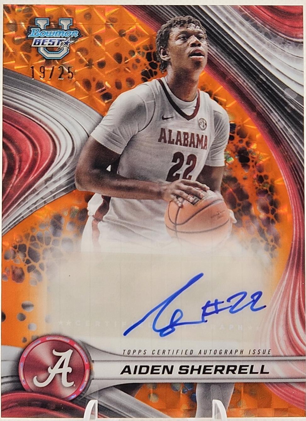 Aiden Sherrell [Orange Geometric Refractor] #B24-AS Prices | 2024 ...