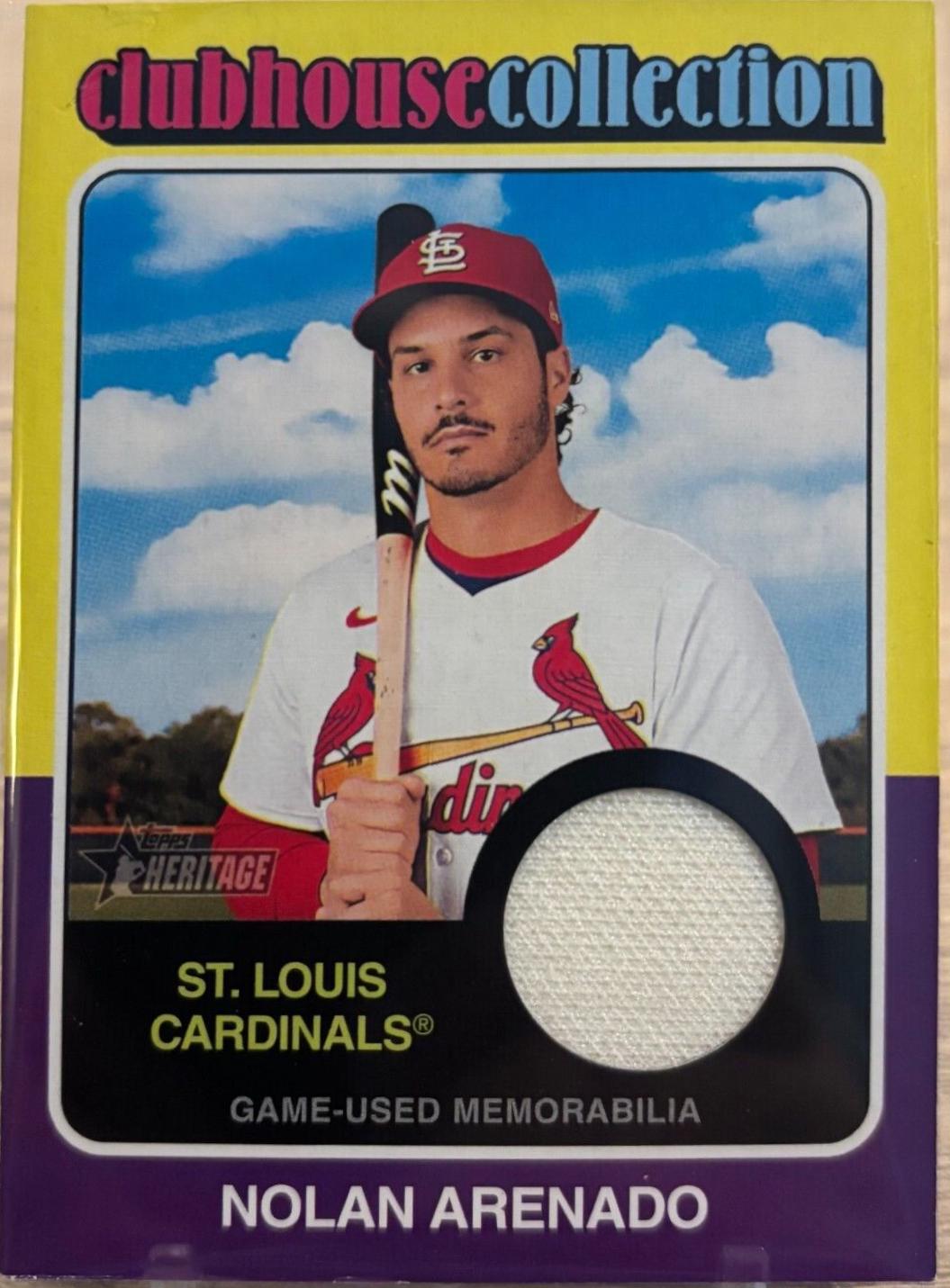 Nolan Arenado #CCR-NA 2024 Topps Heritage Baseball Clubhouse Collection Relic