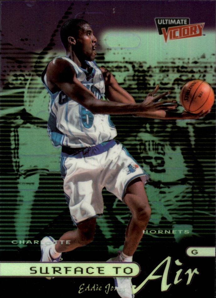 Eddie Jones #SA3 Basketball Cards 1999 Upper Deck Ultimate Victory Surface to Air