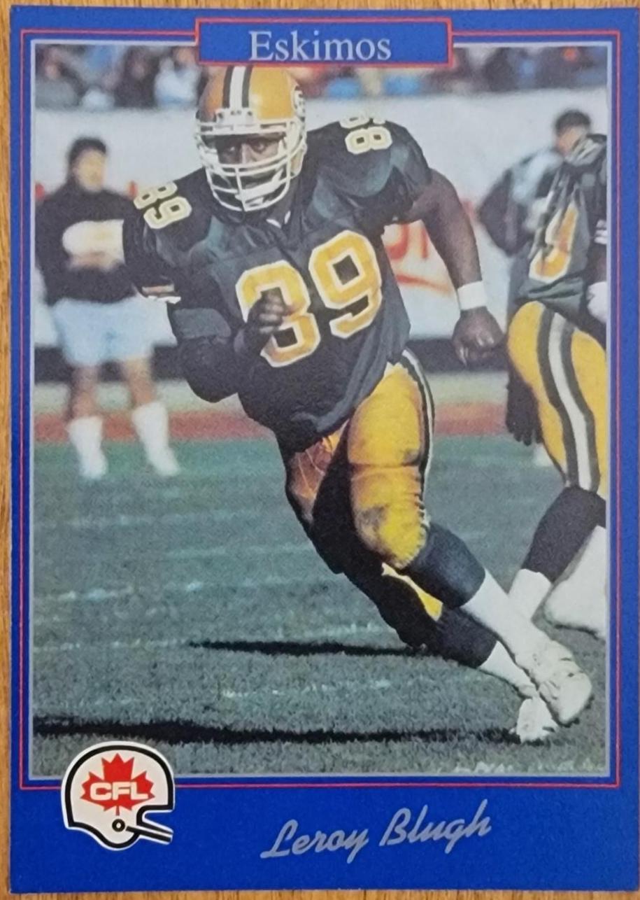 Leroy Blugh #6 1991 Jogo Cfl Football