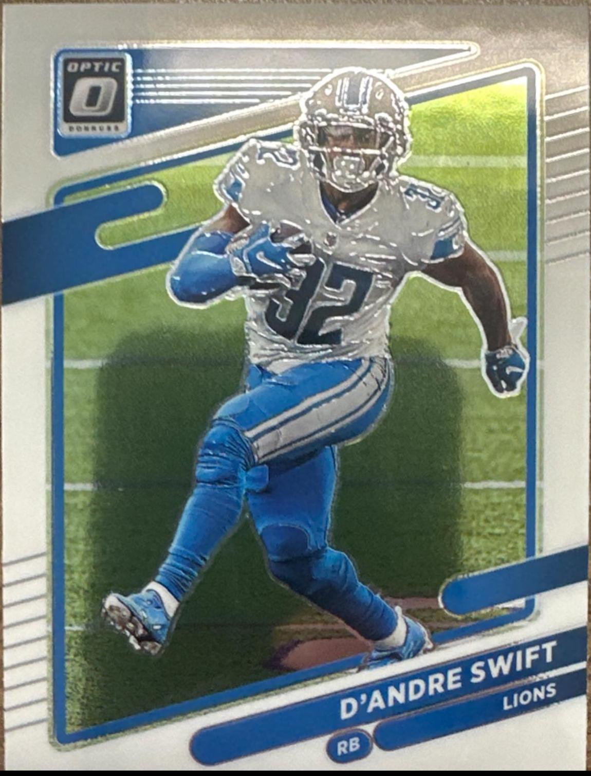 D'Andre Swift #85 Football Cards 2021 Panini Donruss Optic