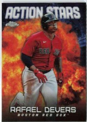 Rafael Devers #ASC-14 Baseball Cards 2023 Topps Chrome Update Action Stars