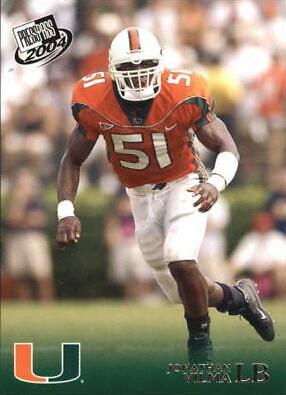 Jonathan Vilma #39 Football Cards 2004 Press Pass