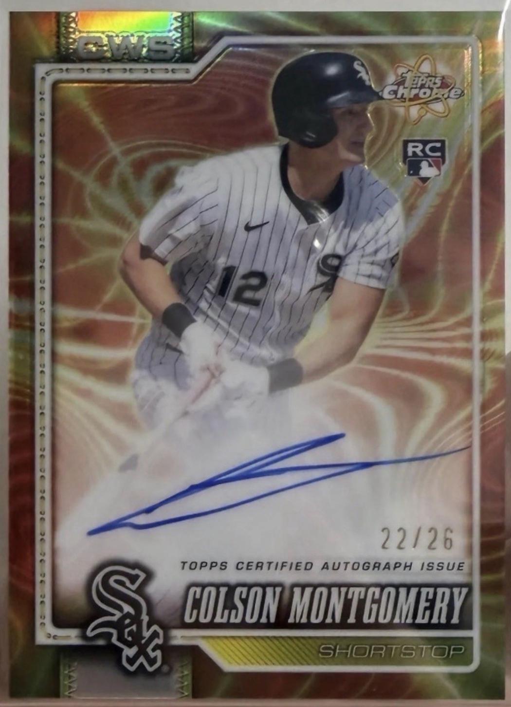 Colson Montgomery #RR-CM 2026 Topps Chrome Radiating Rookies Autograph Baseball