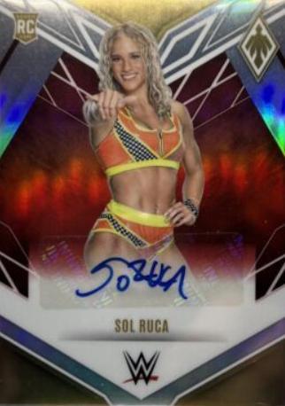 Sol Ruca #5 Wrestling Cards 2023 Panini Chronicles WWE Phoenix Autograph