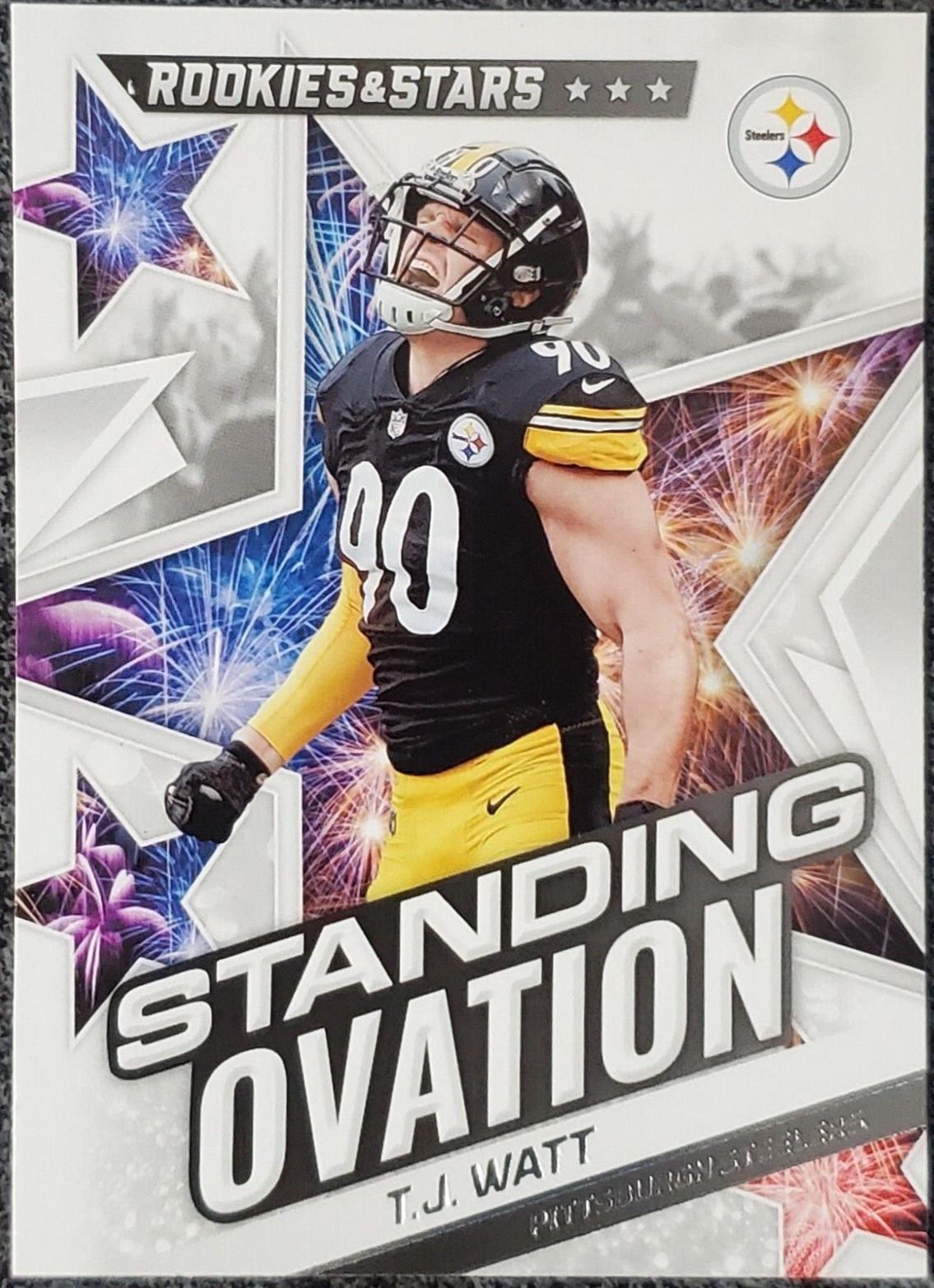 T. J. Watt #SO-14 Football Cards 2022 Panini Rookies & Stars Standing Ovation