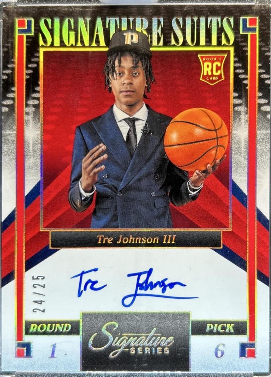 Tre Johnson III #2 2025-26 Panini Signature Series Basketball Signature Suits