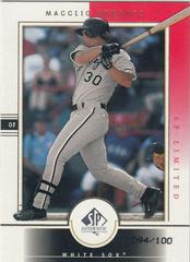 Magglio Ordonez #36 Baseball Cards 2000 SP Authentic Prices