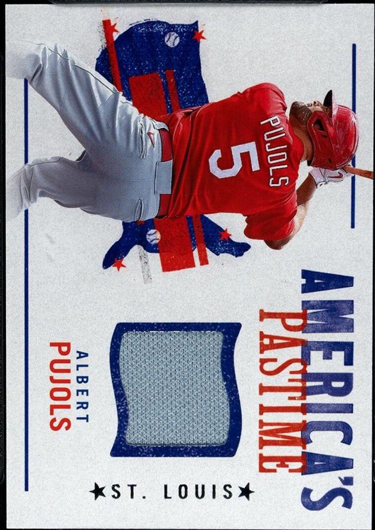 Albert Pujols #APS-AP Baseball Cards 2022 Panini Chronicles America's Pastime Swatches