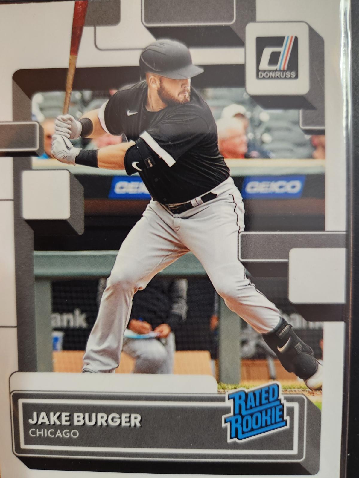 Jake Burger #37 Baseball Cards 2022 Panini Donruss