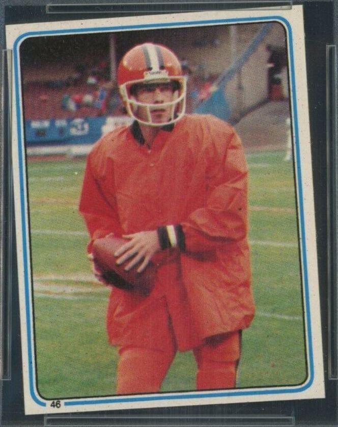 Brian Sipe #46 Football Cards 1983 Topps Stickers