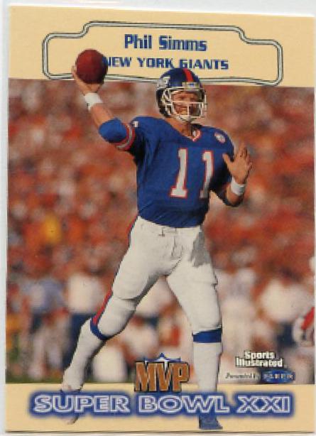 Phil Simms #19 Football Cards 1999 Sports Illustrated