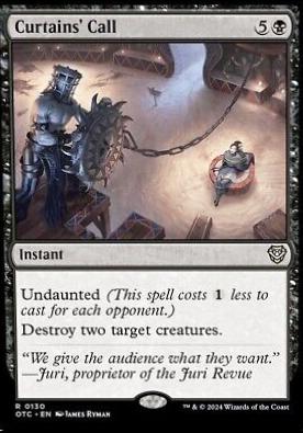 Curtains' Call #130 Magic Outlaws of Thunder Junction Commander