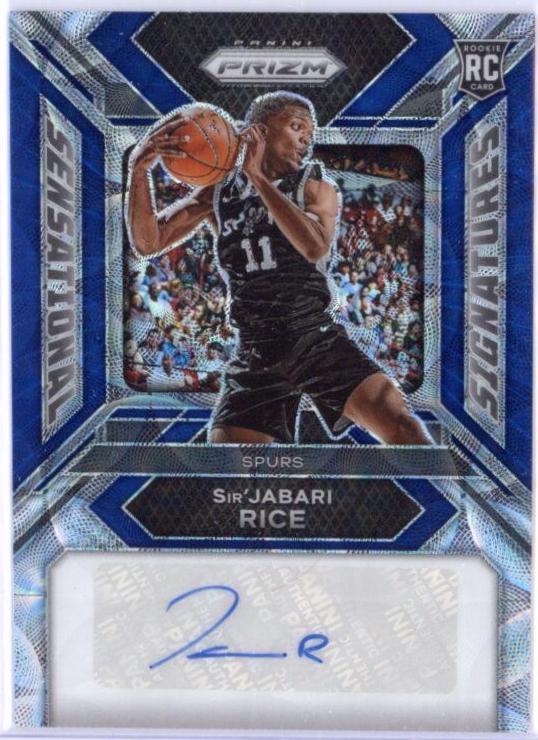 Sir'Jabari Rice [Choice Blue Prizm] #RSI-SJR