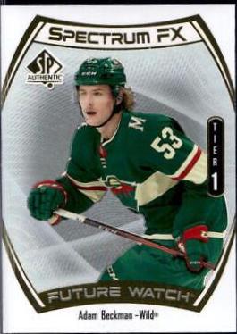 Adam Beckman #S-58 2021-22 SP Authentic Hockey Spectrum FX