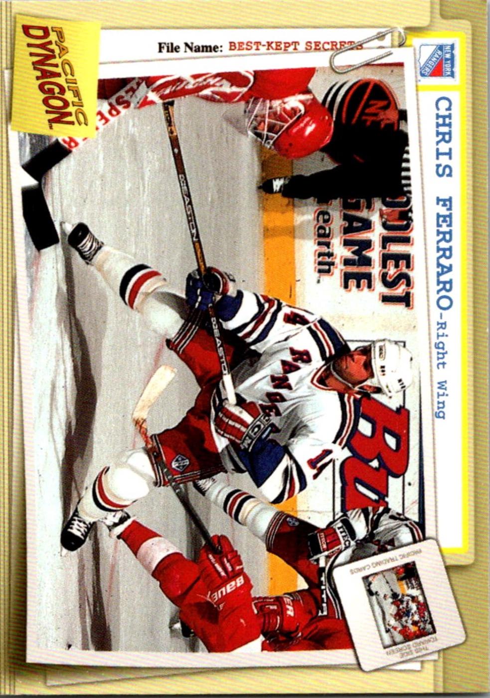 Chris Ferraro #60 1997 Pacific Dynagon Best Kept Secrets Hockey