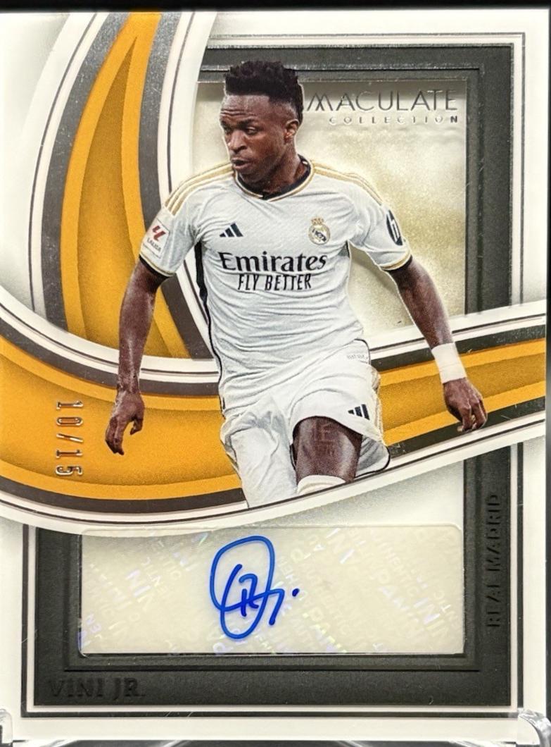 Vini Jr. #SS-VJ 2023 Panini Immaculate Shadowbox Signature Soccer