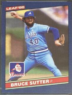 Bruce Sutter #192 Baseball Cards 1986 Leaf