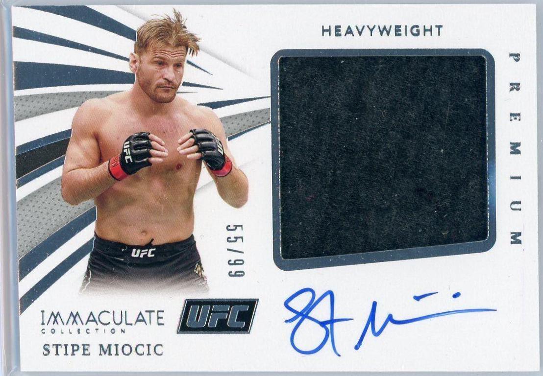 Stipe Miocic Ufc Cards 2021 Panini Immaculate UFC Premium Memorabilia Autographs