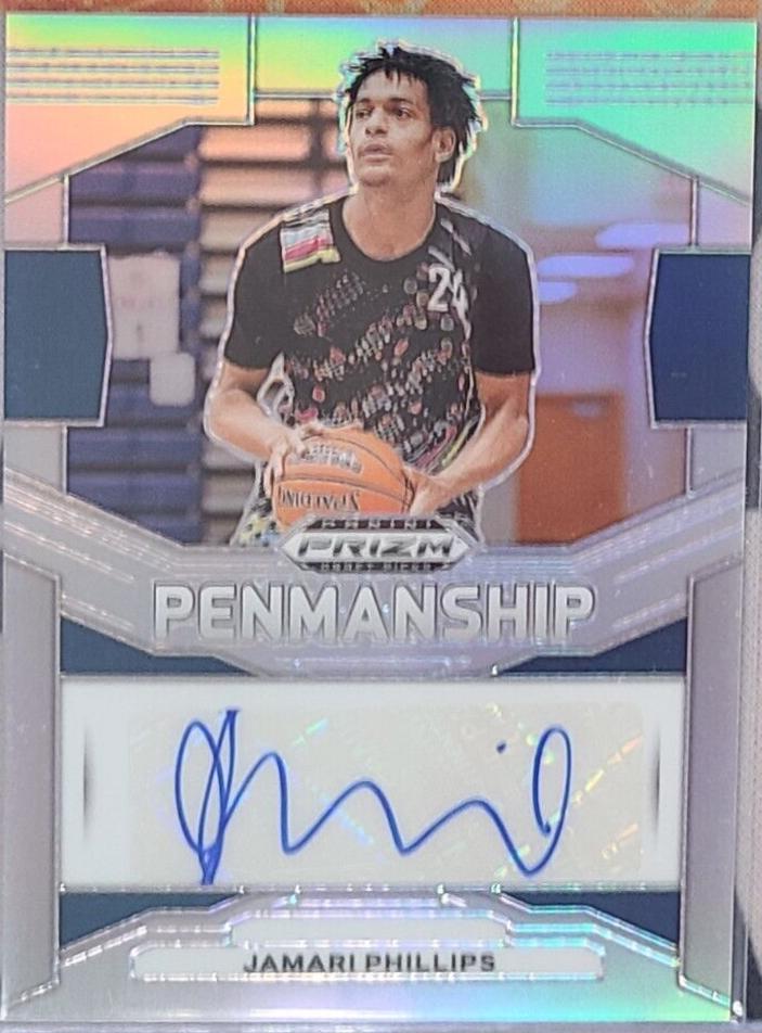 Jamari Phillips #P-JMP Basketball Cards 2024 Prizm Draft Picks Penmanship