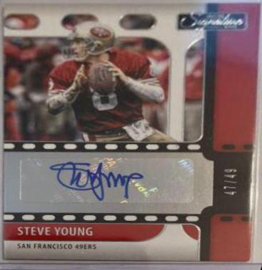 Steve Young #SS-SYO Football Cards 2021 Panini Chronicles Signature Series