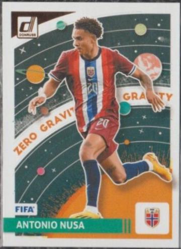 Antonio Nusa #5 Soccer Cards 2024 Panini Donruss Zero Gravity