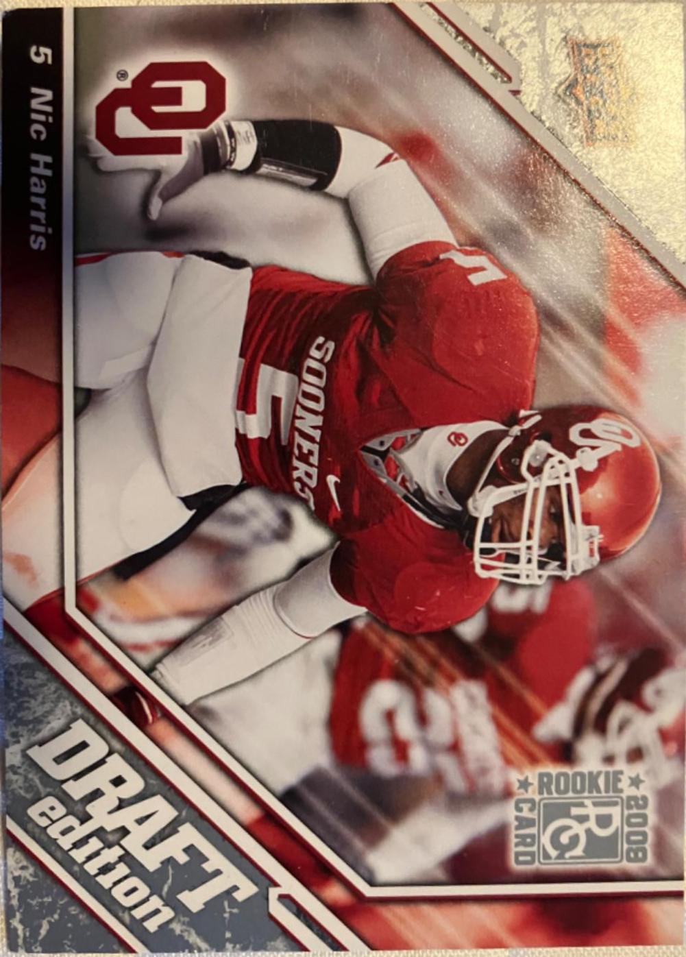 Nic Harris Football Cards 2009 Upper Deck Draft Edition
