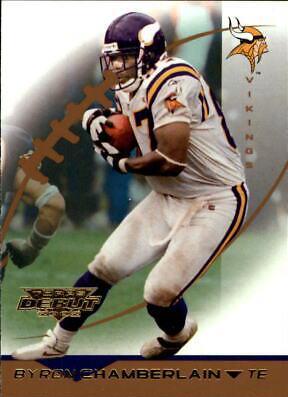 Byron Chamberlain #19 Football Cards 2002 Topps Debut