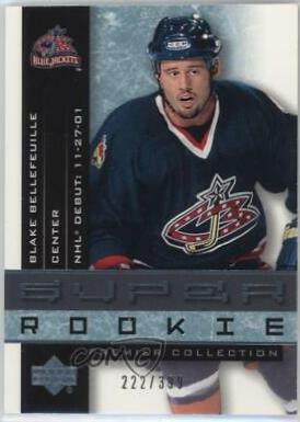 Blake Bellefeuille #61 Hockey Cards 2001 Upper Deck Premier Collection