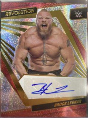Brock Lesnar #AG-BLS Wrestling Cards 2022 Panini Revolution WWE Autographs