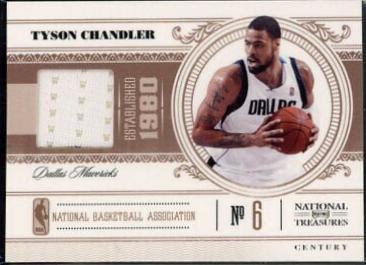 Tyson Chandler #19 Basketball Cards 2010 Panini National Treasures